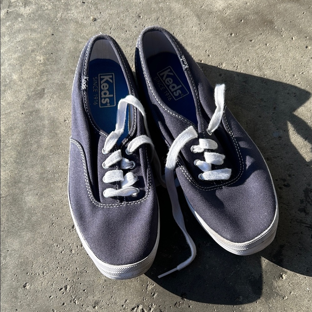 Keds Dark Blue Canvas Sneakers